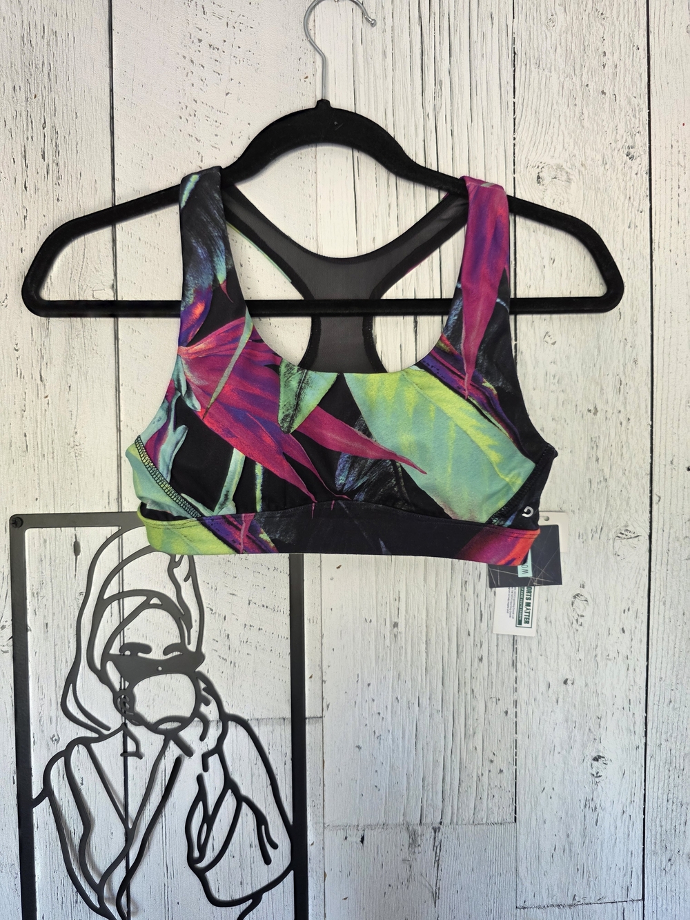 DSG Tropical Print High Support Sports Bra Size XS NWT Running Activewear